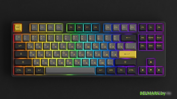 Клавиатура Akko 5087S Black & Gold (Akko Cream Yellow V3) - фото2