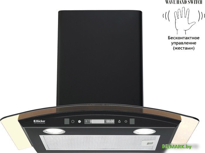 Кухонная вытяжка Backer QD60E-MC Black 12K - фото