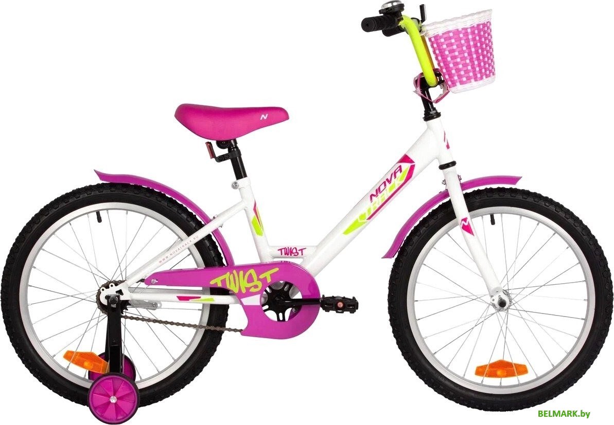 Детский велосипед Novatrack Twist 20 201TWIST.WT5 (белый) - фото