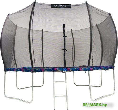 Батут Calviano Outside Master Smile 374 см - 12ft (внешняя сетка, с лестницей) - фото