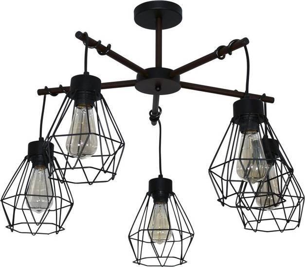 Подвесная люстра Элетех Магна 151 НПБ 01-5х60-161 Е27 1005404962 (черный муар) - фото2