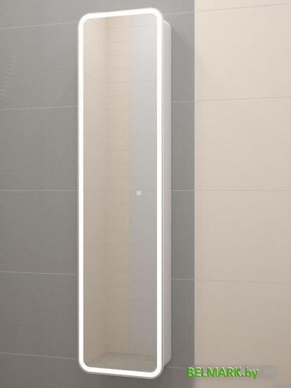 Мебель для ванных комнат Misty ЛОРЕНЦО Зеркало-пенал 400х1600, с розеткой LED - МВК009 - фото