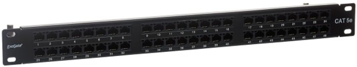Коннектор ExeGate EPPHD-UTP-1U-19-48-8P8C-C5e-110D - фото