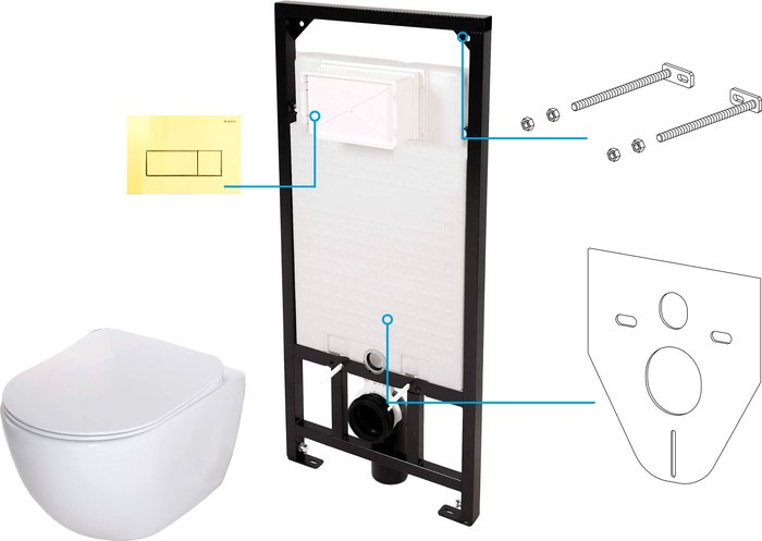 Унитаз Deante Peonia Zero CDEZ6ZPW - фото