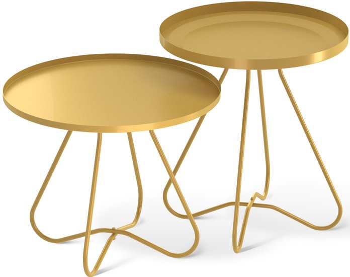 Журнальный столик Sheffilton SHT-CT3/CT3-2 (золото) - фото