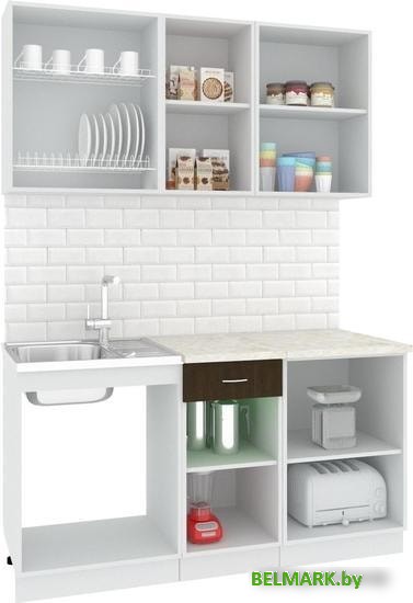 Кухня Кортекс-мебель Корнелия Экстра 1.6м (дуб сонома/венге/марсель) - фото2