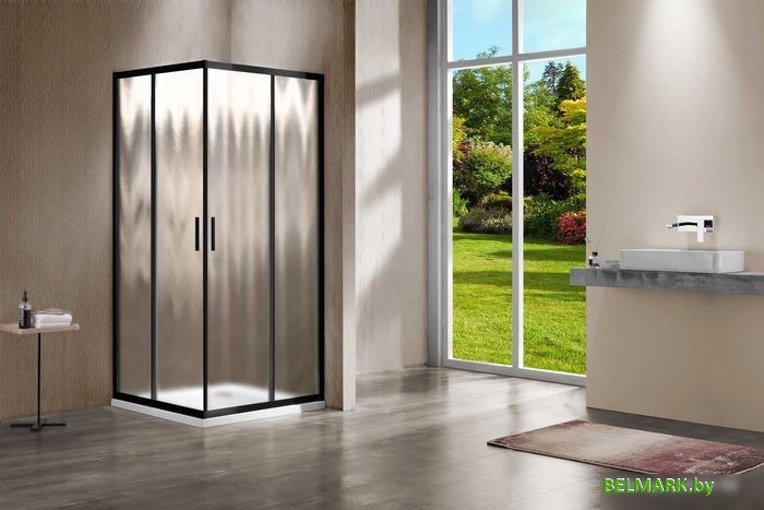 Душевой уголок Vincea Garda VSS-1G900CHB (черный/шиншилла) - фото2
