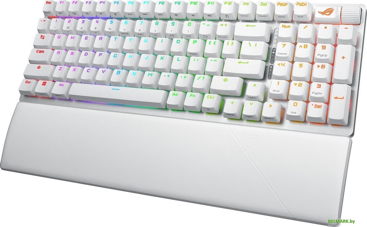 Клавиатура ASUS ROG Strix Scope II 96 Wireless Moonlight White (NX Snow) - фото2