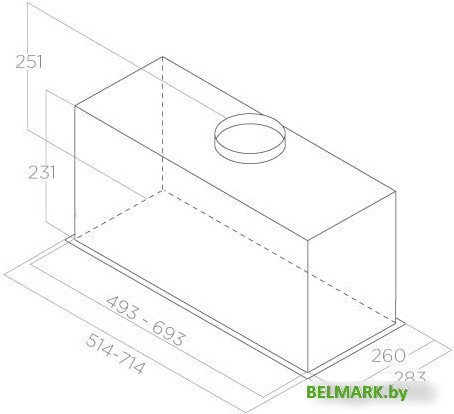 Кухонная вытяжка Elica Fold BL MAT/A/52 PRF0181960 - фото2