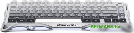Клавиатура Gravastar Mercury K1 Gradient White (GravaStar x Kailh Cherry Pink) - фото