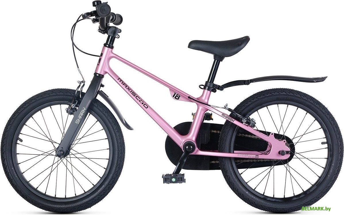 Детский велосипед Maxiscoo Shark Sport 18 2025 MSC-SH1843 (розовый жемчуг) - фото2
