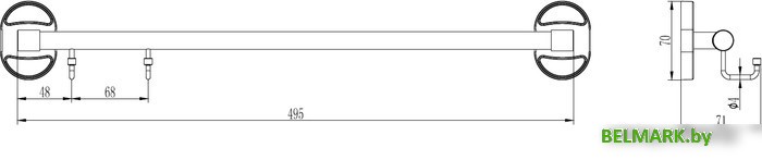 Крючок для ванны Ledeme L1916-2 - фото2