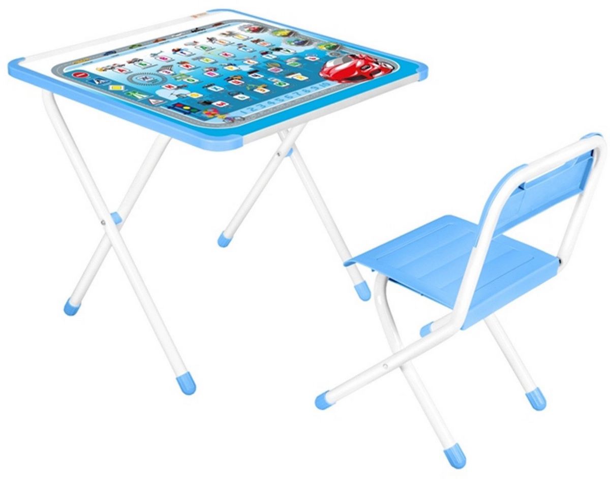 Складной стол Дэми Машинка (синий) - фото