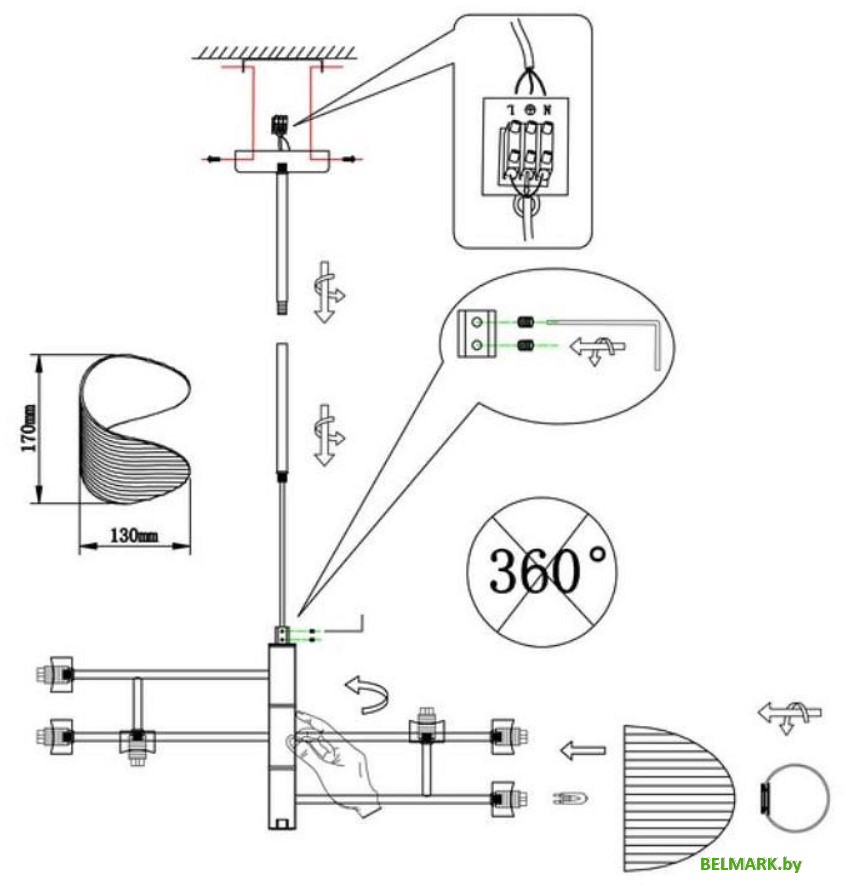 Подвесная люстра Omnilux OML-52407-06 - фото2