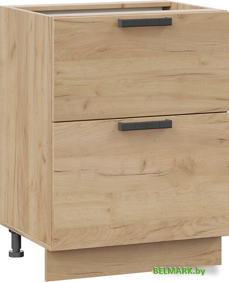 Шкаф напольный Трия Детройт 1Н6Я2 (дуб крафт золотой) - фото