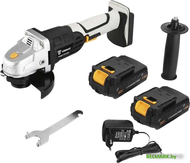 Угловая шлифмашина Deko DKAG20-125 (с 2-мя АКБ) - фото