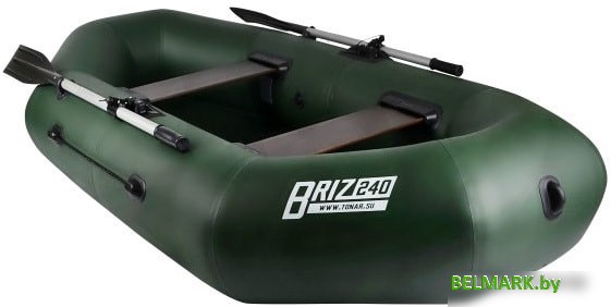 Гребная лодка Тонар Бриз 240 (зеленый) - фото