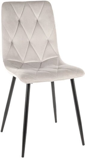 Стул Signal Tom Velvet (bluvel 03 светло-серый/венге) - фото