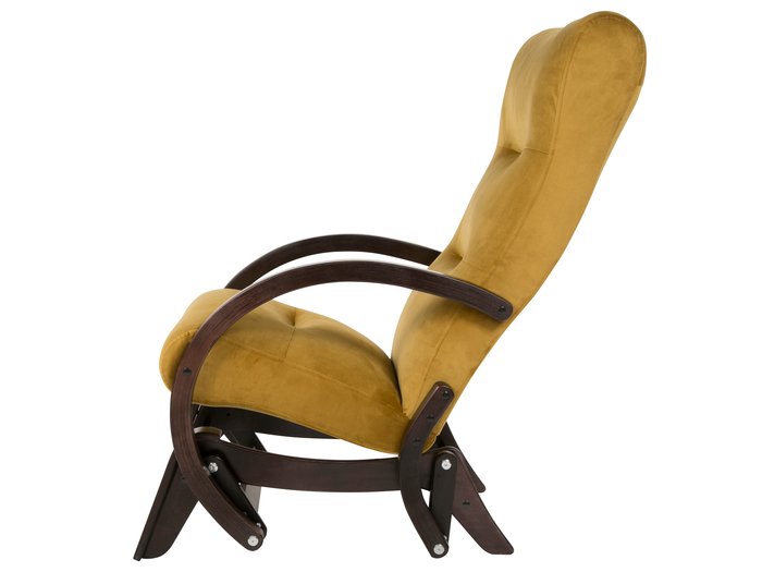 Кресло-качалка Мебелик Мэтисон (охра/венге структура) - фото2