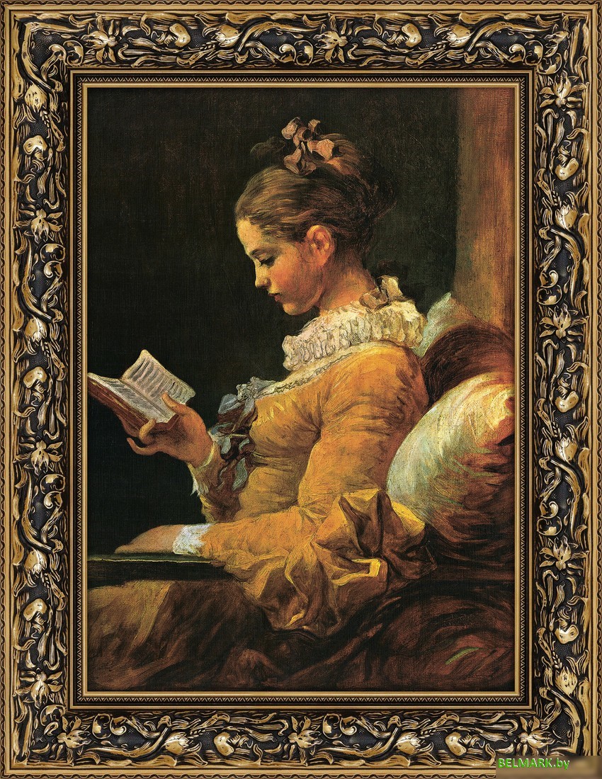 Картина Декарт Читательница Итальянский художник 8Л0513 (в раме) - фото