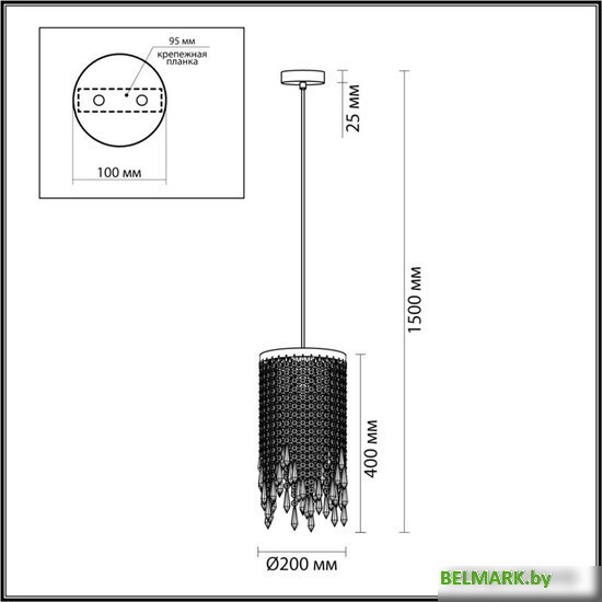 Подвесная люстра Odeon Light Chokka 5028/3 - фото2