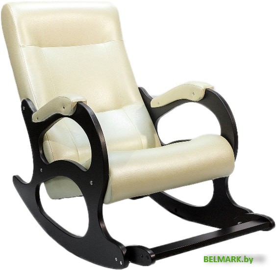 Кресло-качалка Бастион 2 с подножкой (bone) - фото