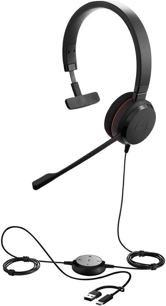 Офисная гарнитура Jabra Evolve 20 MS Mono USB-C/A - фото