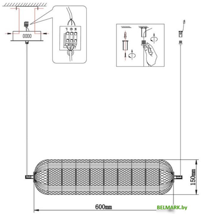Подвесная люстра Omnilux Cedrello OML-68803-01 - фото2