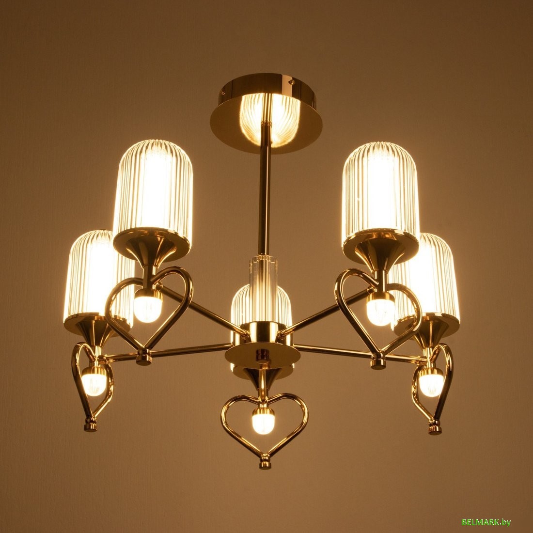 Подвесная люстра BayerLux Ламур 10385919 (золото) - фото2