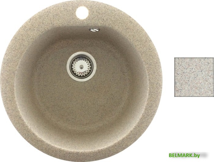 Кухонная мойка БелЭворс Nika (темно-бежевый) - фото