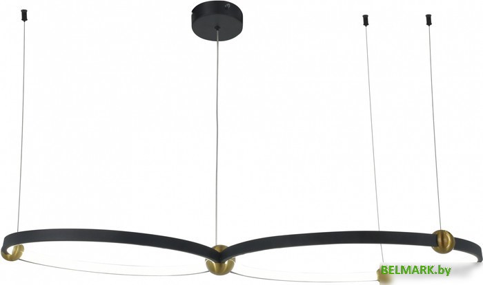 Подвесная люстра Mirastyle XL-20635/2 BK+BRASS - фото