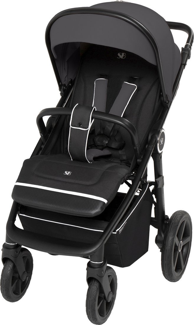 Коляска прогулочная «книга» Sweet Baby Contente Plus Basic (серый) - фото