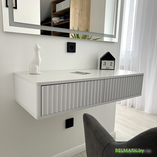 Тумба Shtabe Royal 5010 эко (белый/белый) - фото2