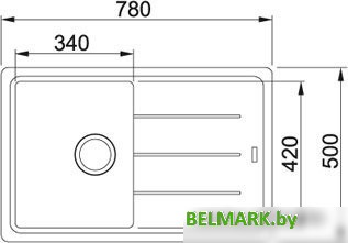 Кухонная мойка Franke BFG 611 (ваниль) - фото2
