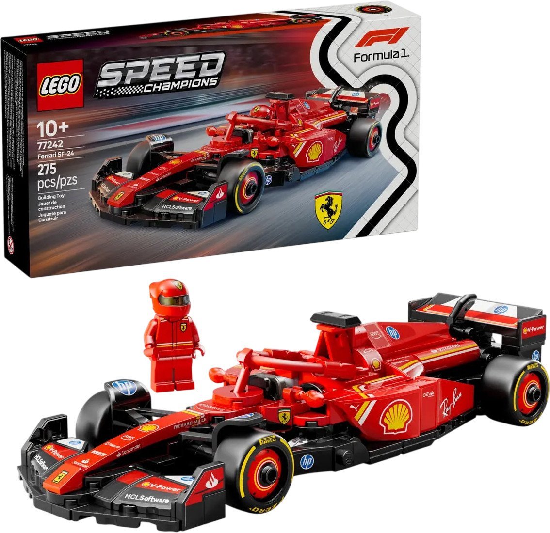 Конструктор LEGO Speed Champions 77242 Гоночный автомобиль Ferrari SF-24 F1 - фото