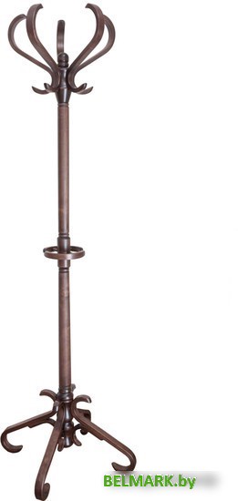 Вешалка для одежды Мебелик В 10Н (темно-коричневый) - фото