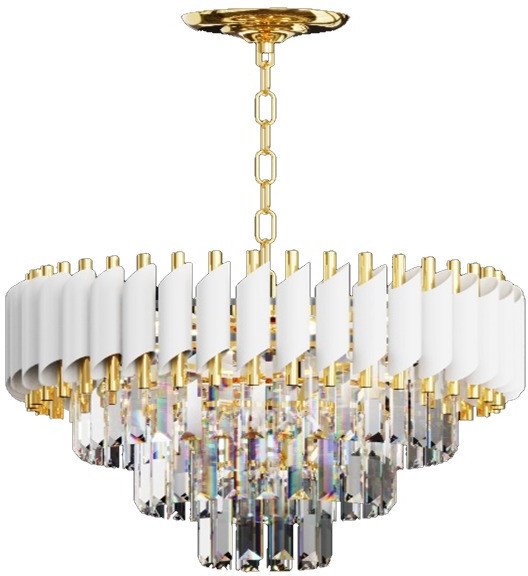 Подвесная люстра Mirastyle MX-4614/8 FGD+WH - фото