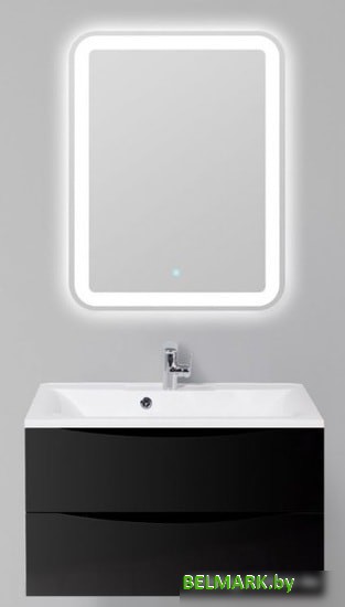 BelBagno Тумба под умывальник Marino-800-2C-SO-NL-P (nero laccato lucido) - фото2