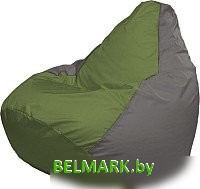 Кресло-мешок Flagman Груша Супер Мега 4XL Г5.1-224 (оливковый/серый) - фото