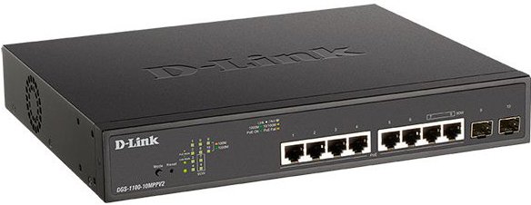 Управляемый коммутатор 2-го уровня D-Link DGS-1100-10MPPV2/A3A - фото
