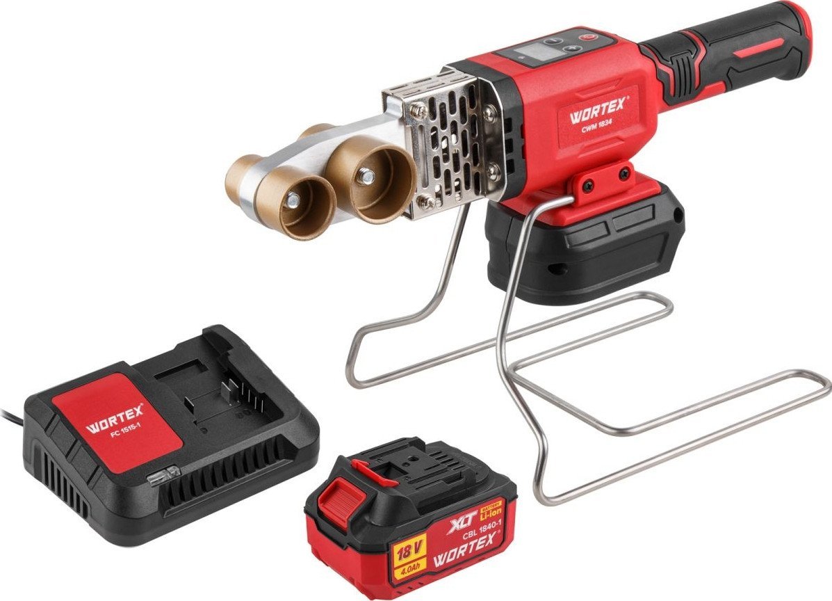 Аппарат для сварки труб Wortex CWM 1834 1304777 (с 1-им АКБ) - фото