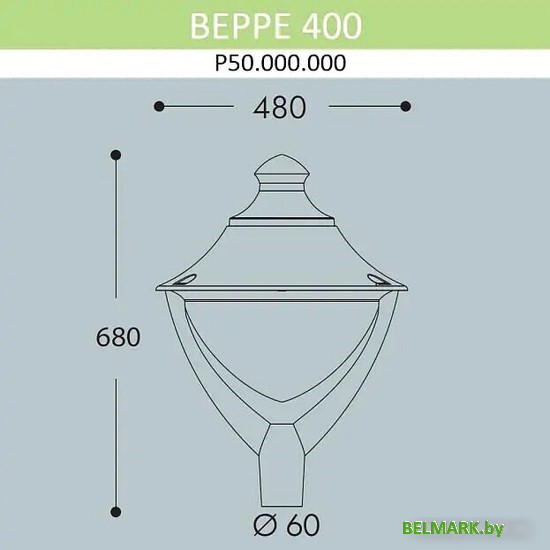 Садовый светильник Fumagalli Beppe P50.000.000.LXD6L - фото2