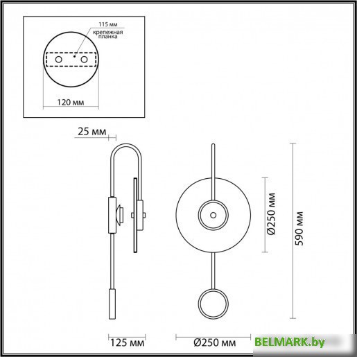 Бра Odeon Light Naxos 4312/5WL - фото2