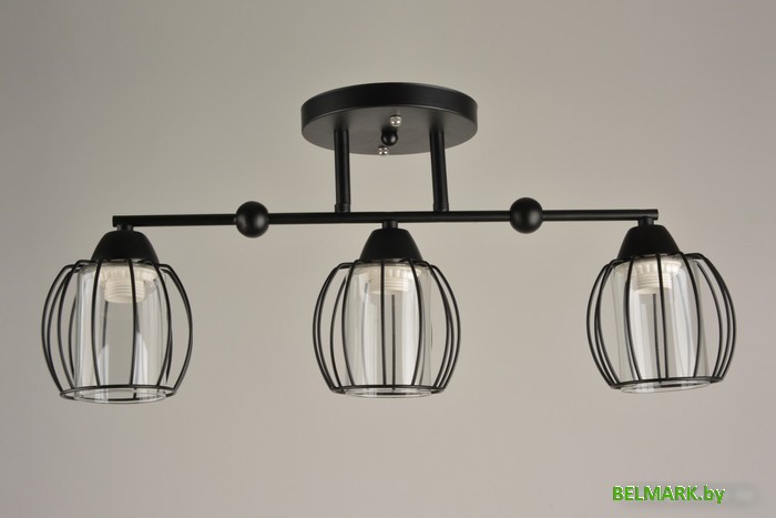 Люстра средней высоты Mirastyle BL-15158/3 BK - фото2