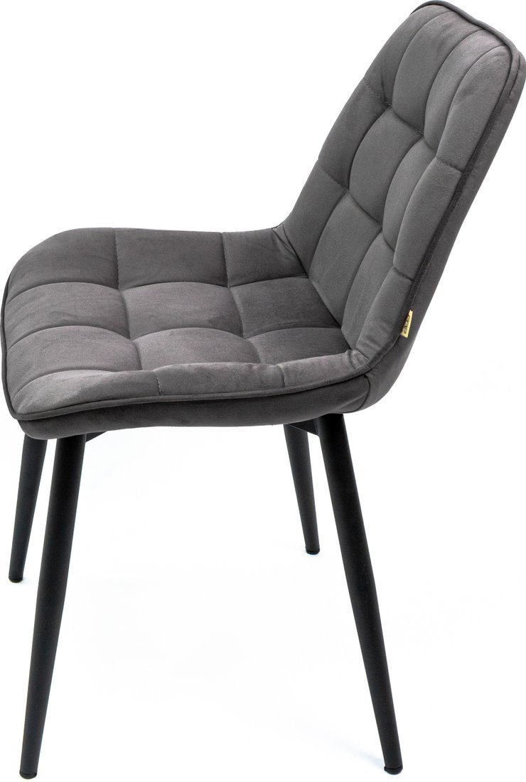 Стул ВВР Бостон (графит/черный, велюр) - фото2