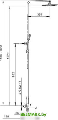 Душевая система Gappo G2417-3 - фото2