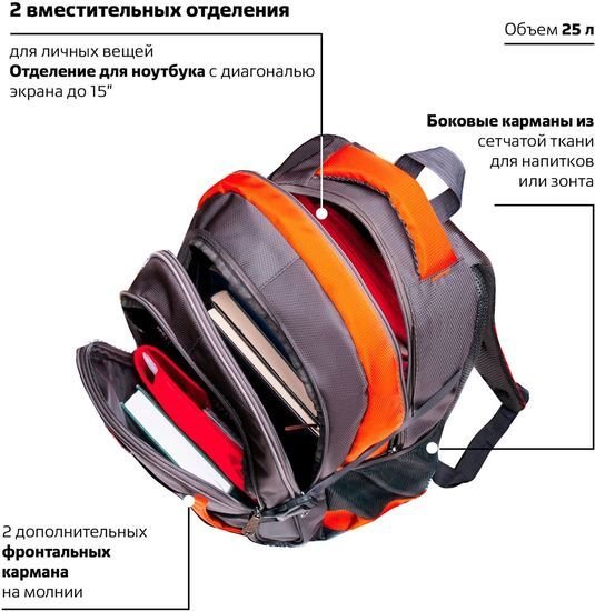 Городской рюкзак BRAUBERG SpeedWay 2 224448 - фото2