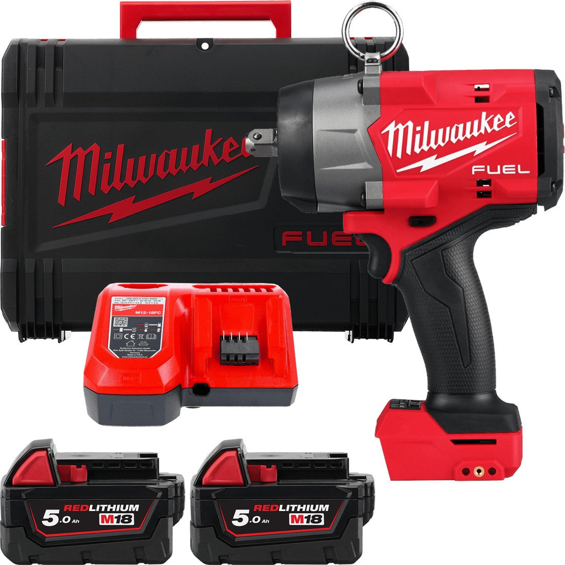 Гайковерт Milwaukee M18 FUEL M18FHIW2P12-502X 4933492786 (с 2-мя АКБ, кейс) - фото
