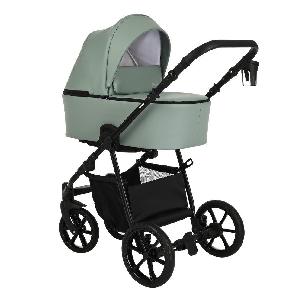 Универсальная коляска Pituso Tossa 2 в 1 (кожа, sage) - фото2