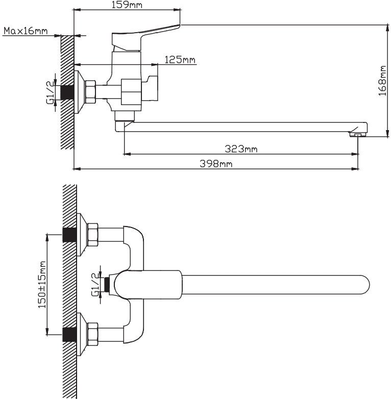 Смеситель Diadonna Д168-22QH - фото2